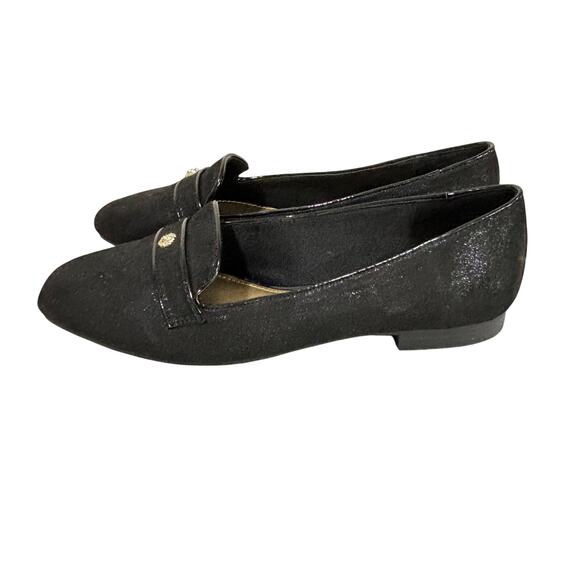 Anne Klein casual shoes iflex black metallic flats ladies US size 7.5M loafers - Picture 5 of 10
